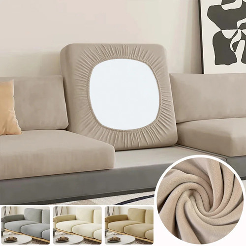 Velvet sofa seat cushion - seat, cover