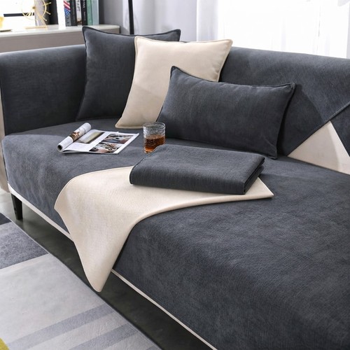 Dark grey shape sofa - sofa, cover