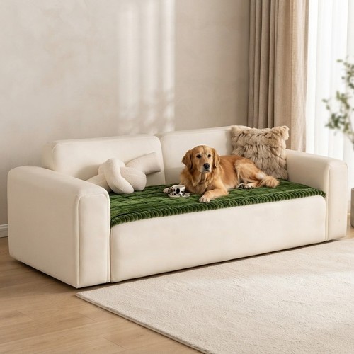 Elegant green sofa cover - elegant,