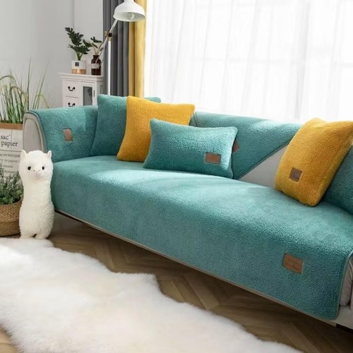 Sherpa fleece sofa cover - sofa,
