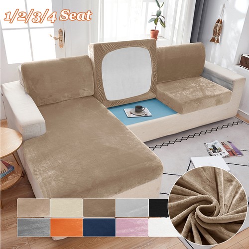 Stretch velvet sofa cushion - stretch,