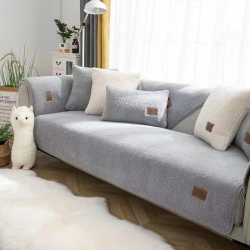 Sherpa fleece sofa - sofa, couch
