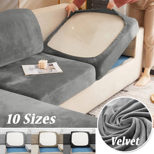 Stretch velvet sofa seat - velvet,